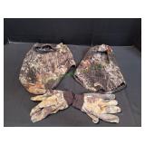 (2) Camo Hoods w/ Pair or Camo Gloves