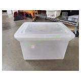 Clear File Tote w/ Lid