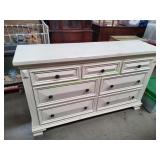 7-Drawer White Dresser