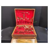 Thai Star of Siam Bronzeware Flatware in Large Box