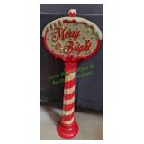 42" Merry and Bright Light Up Steet Pole