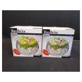 (2) Dips on Ice Acrylic Dip Bowl