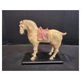 Metal Horse Figurine on Base