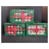 (3) Boxes of Christmas Ornaments, 48ct