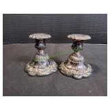 (2) Vtg Neiman Marcus Candle Holders