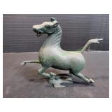 Vtg Mini Iron Horse Sculpture