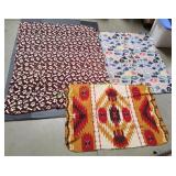 (3) Small Throw Blankets