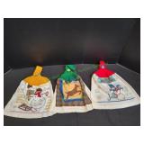 (3) Handcrafted Holiday Kitchen Towels