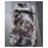 Grey Faux Fur Seat Cover