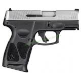 Taurus G3C 9mm Pistol, Stainless Steel & Black