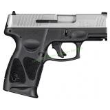 Taurus G3C 9mm Pistol, Stainless Steel & Black