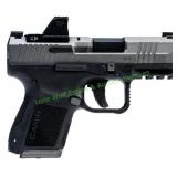 Canik Mete MC9 9mm Pistol, Tungsten w/ Optics