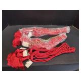 Box of Royal Crown Curtain Tiebacks, Red
