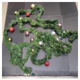 Pre-Lit Garland w/ Ornaments