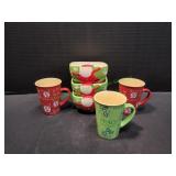 (3) Holiday Mugs & (3) Holiday Bowls
