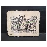 Vtg 10x8 Rags or Riches Marble Illi Wall Plaque