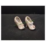 (2) Decorative Glass Shoes