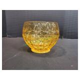 Vtg Indiana Glass Constellation Yellow Mist Jar