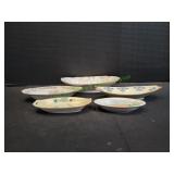 (5) Vtg Oval Serving Dishes