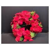 20" Poinsettia Holiday Wreath
