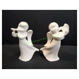 (2) 12" Ceramic Angels