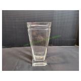 12" Square Glass Vase