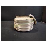 (12)7.5" Poppy Trail California Ivy Plates