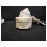 (12)6" Poppy Trail California Ivy Saucers