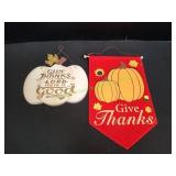 (2) Give Thanks Wall Art