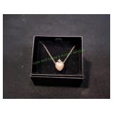 Necklace w/ Heart-Shaped Pendant