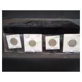 (4) Shield Nickels
