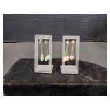 (2) Pair of Pearl-Like Dangle Earrings