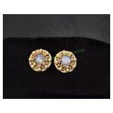 Vintage Clip-Op Earrings