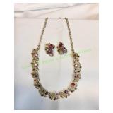 Necklace w/ Matching Clip-On Earrings