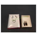 Genuine Crystal Necklace & Earring Set & More