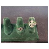 (2) Sterling Silver Rings, Stamped Mexico 925