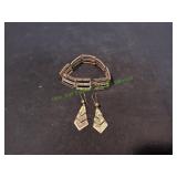 Vtg Sterling Silver Bracelet w/Matching Earrings