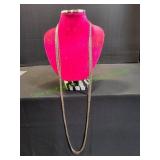 50" Sarah Coventry Multi-Strand Silver Necklace