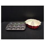(1) Bundt Pan & (1) 12-Cup Mini Bundt Pans