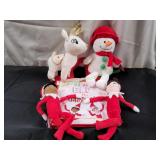 (2) Stuffed Elf on the Shelf in a Bag & More