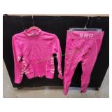 Topshop Sno Hot Pink Thermal Pant Set, 8-12