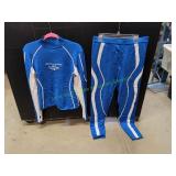 Pretty Little Thing Blue Thermal Pant Set, Lg