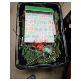 Tote of Christmas Greenery & More