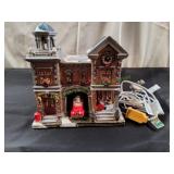 2014 Vtg Victorian Fire House No. 4 Lighted House