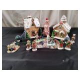 Gingerbread Houses Village Set
