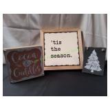 (3) Christmas Signs