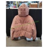 Pretty Little Thing Pink Hooded Jacket, Sz XL
