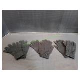 (3) Pair of Knit Gloves