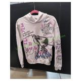 Disney Stitch Hooded Pullover Shirt, Sz Sm