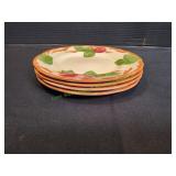 (4) 8" Franciscan Apple Salad Plates
